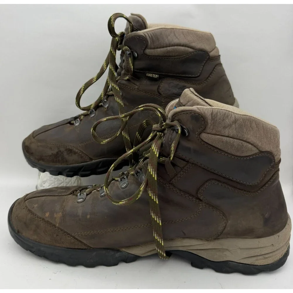 Meindl Pfledge II GTX Gore-Tex Leather Hiking Boots Mens 11.5 D Brown Made Italy